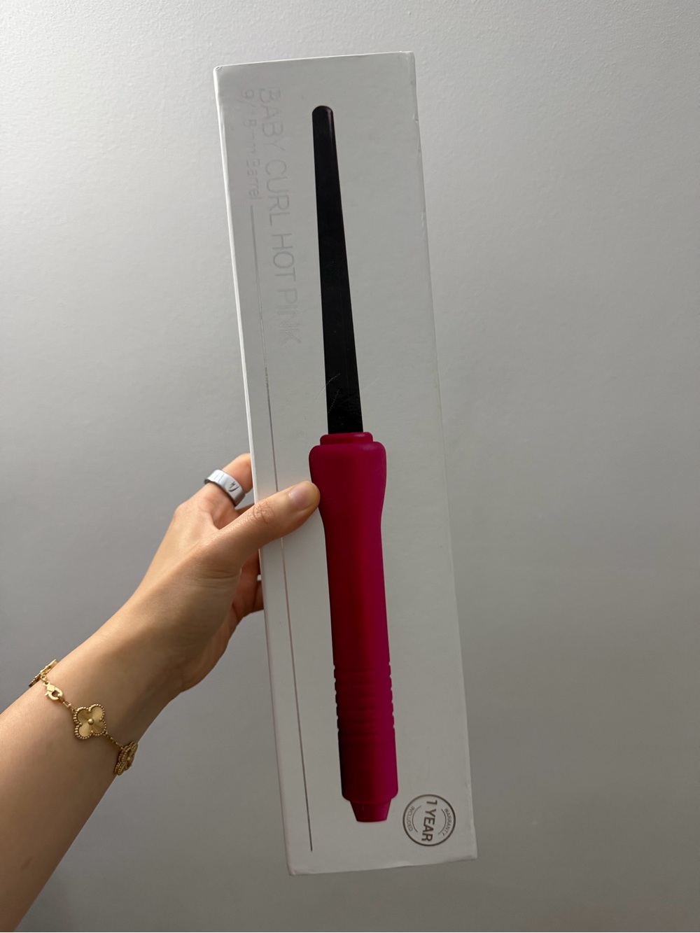 Pink BaBylissPRO Hot Rod Curling Wand